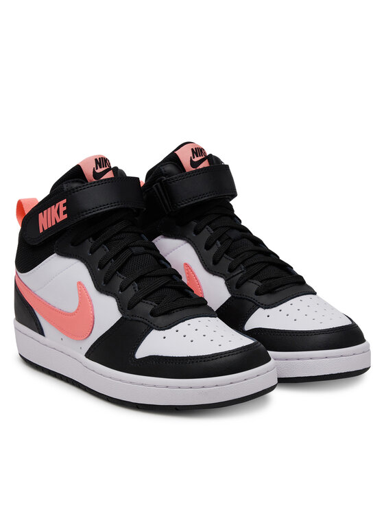 Nike Сникърси Nike Court Borough Mid 2 (GS) CD7782 Черен
