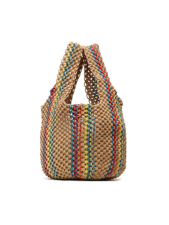 Tommy Hilfiger Soma Tommy Hilfiger Th Travel Makrame Tote AW0AW14820 Brūns