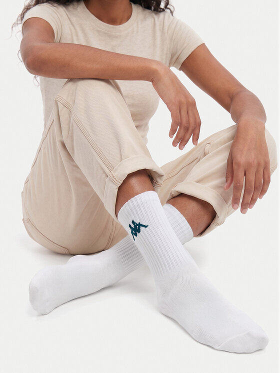 Kappa Довгі шкарпетки Kappa CEO_KR_SUPERT_SS26(3-PACK) Білий