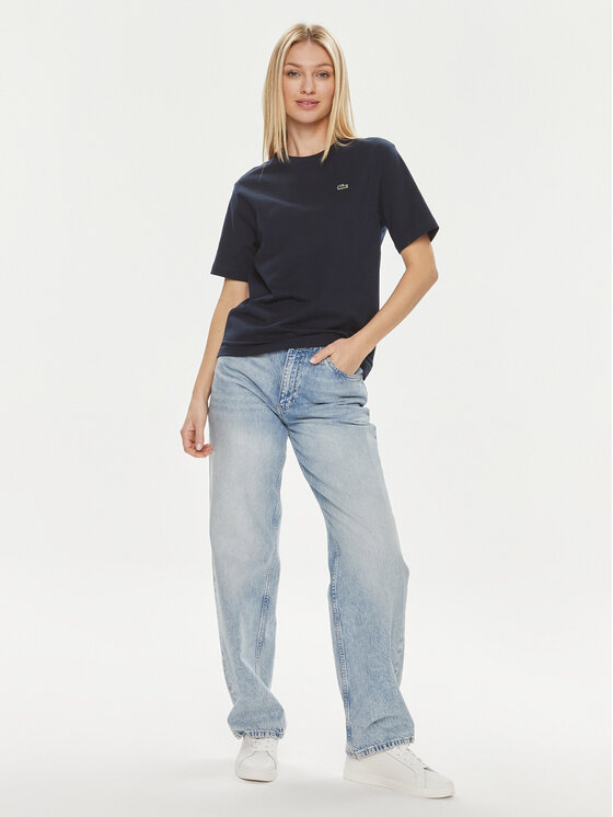 Lacoste Lacoste Футболка TF7215 Cиній Loose Fit