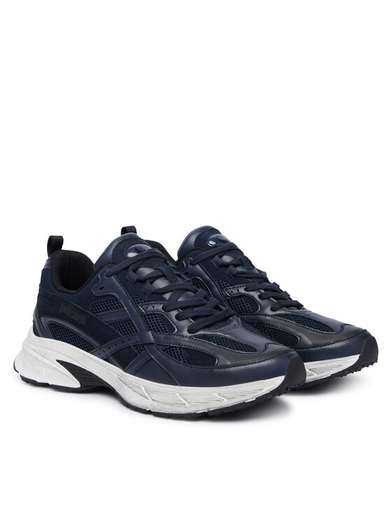 Just Cavalli Sneakersy Just Cavalli 81QA3SG2 ZSF07 Tmavomodrá