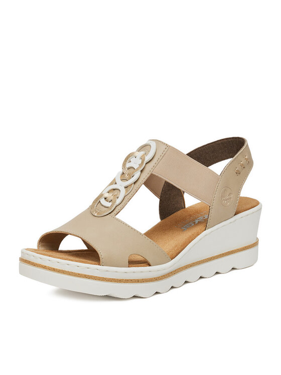 Rieker Szandál Rieker 67498-62 Bézs