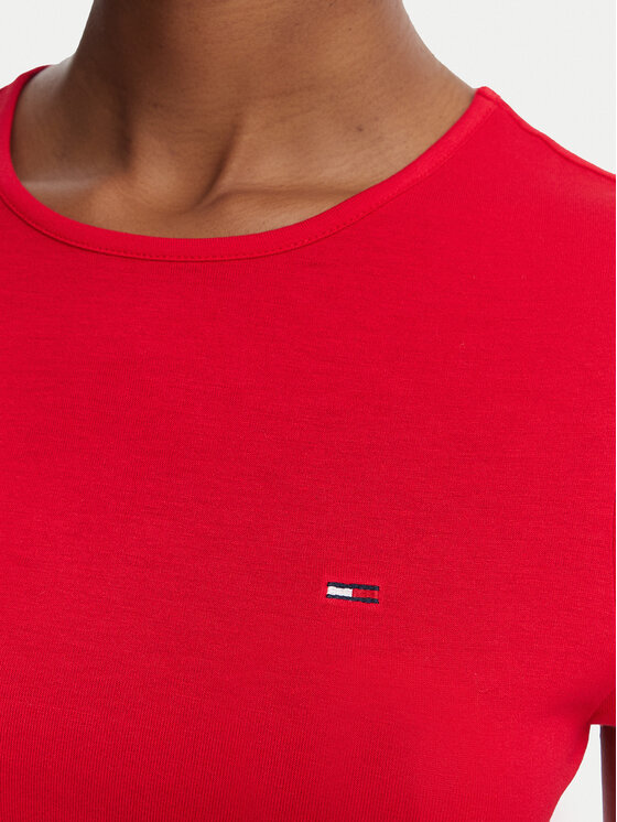 Tommy Jeans Tommy Jeans Camiseta Draped DW0DW22802 Rojo Slim Fit