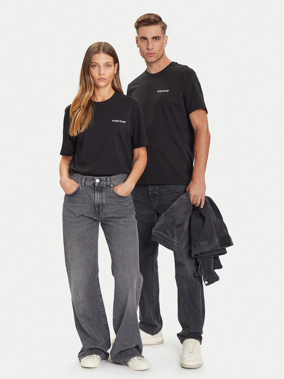 Guess Jeans Guess Jeans Футболка M5BI78 K8FQ4 Чорний Regular Fit