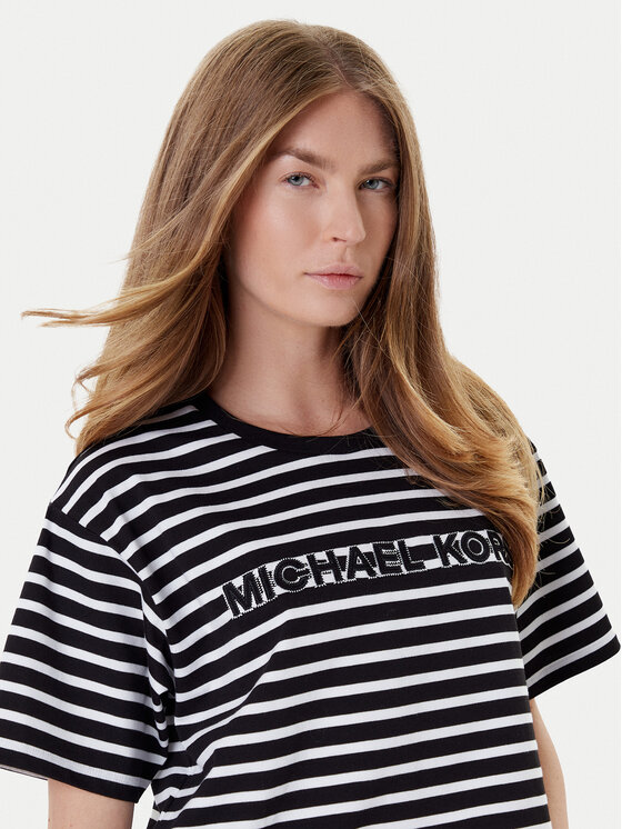 MICHAEL Michael Kors MICHAEL Michael Kors Футболка MT551R9HM7 Чорний Relaxed Fit