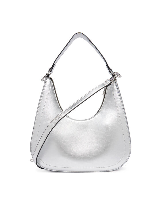 Calvin Klein Rankinė Calvin Klein Bold Ck Outline Mtl Shoulder Bag LV04F3897G Sidabrinė
