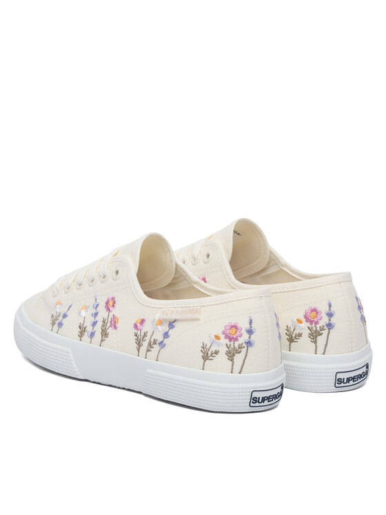 Superga Scarpe sportive Superga 3750 Flower Embroidery Leggera S8161ZW Bianco