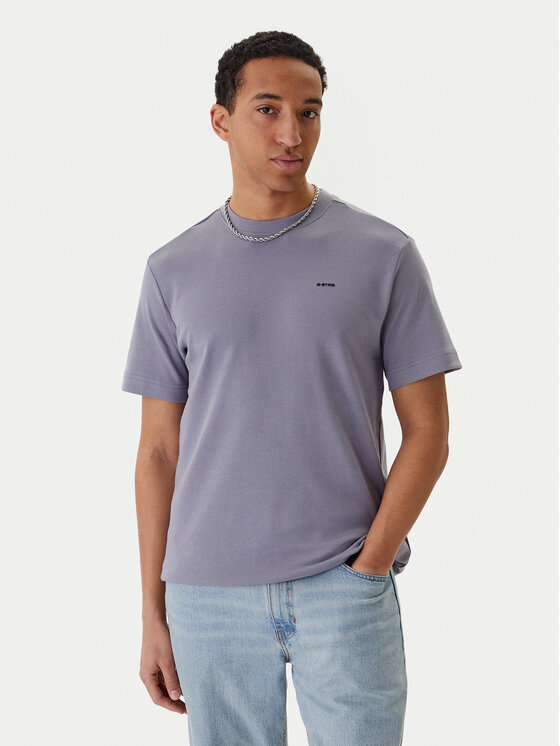 G-Star Raw G-Star Raw T-Shirt D28609-C812 Μωβ Regular Fit