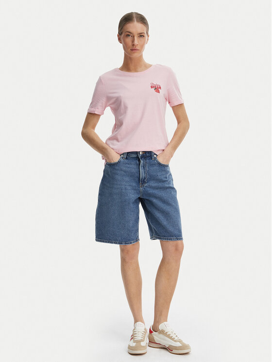 ONLY ONLY Camiseta Kita 15291465 Rosa Regular Fit