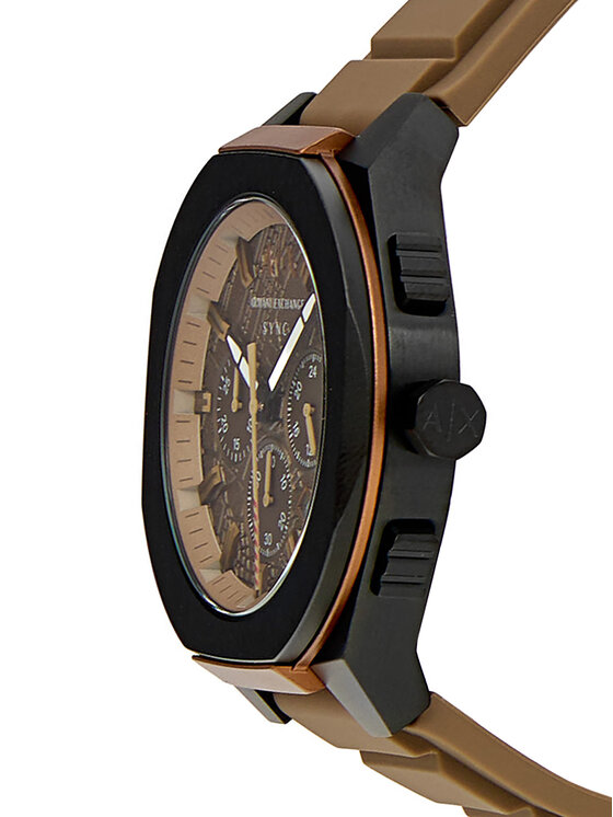 Armani Exchange Годинник Armani Exchange Sync AX4293 Коричневий