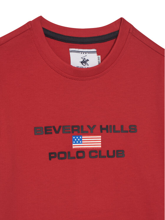 Beverly Hills Polo Club Beverly Hills Polo Club Футболка P-SS26B-TS0132 Червоний Regular Fit