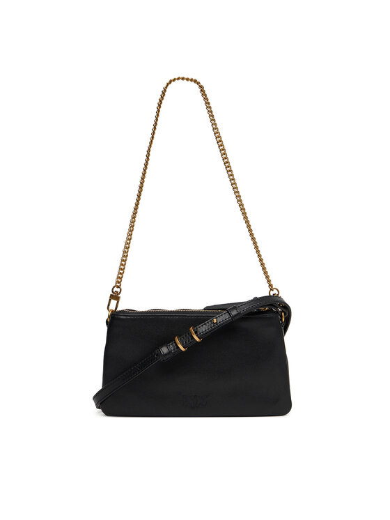 PINKO Ročna torba PINKO Double Mini Al 25-26 PLTT 105359 A0QO Črna