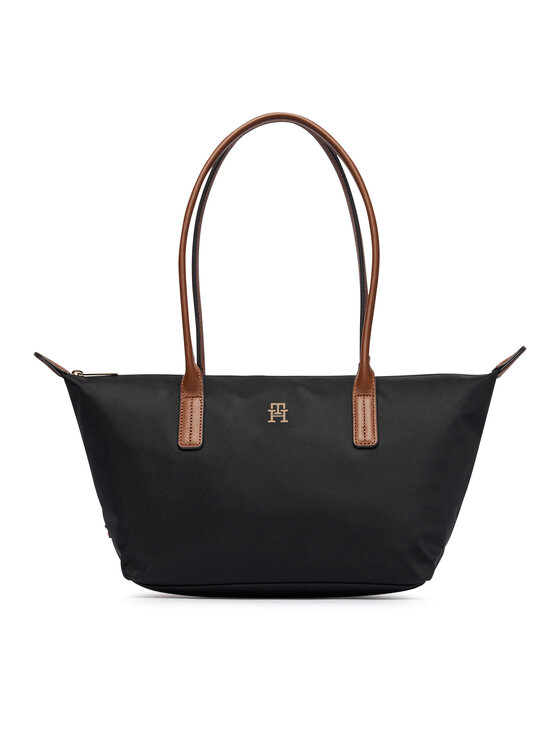 Tommy Hilfiger Rankinė Tommy Hilfiger Popette East West Tote AW0AW19211 Juoda