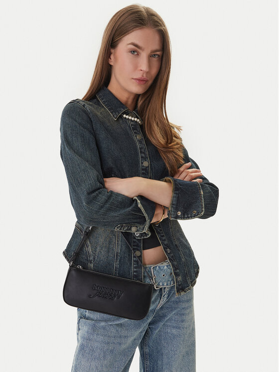 Tommy Jeans Soma Tommy Jeans Tjw Must Shoulder Bag AW0AW18449 Melns