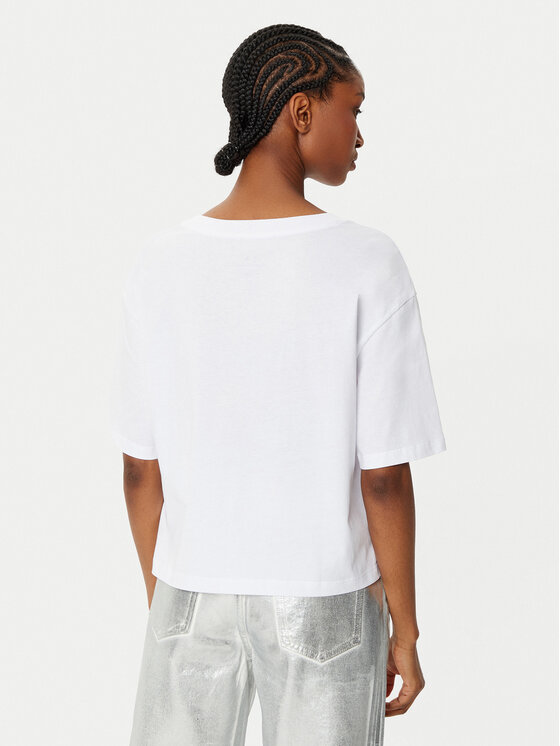 Armani Exchange Armani Exchange Majica XW000102 AF10359 U0002 Bela Relaxed Fit