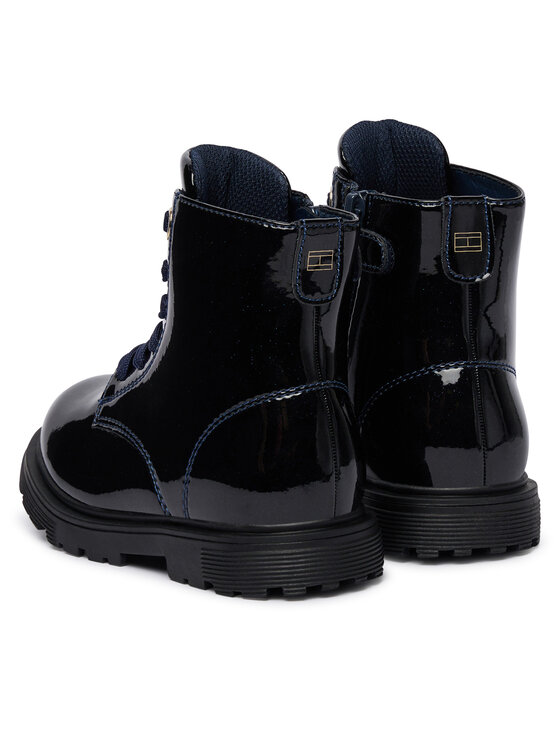 Tommy Hilfiger Botines planos Tommy Hilfiger Lace-Up Bootie T1A5-34005-1237 M Azul marino