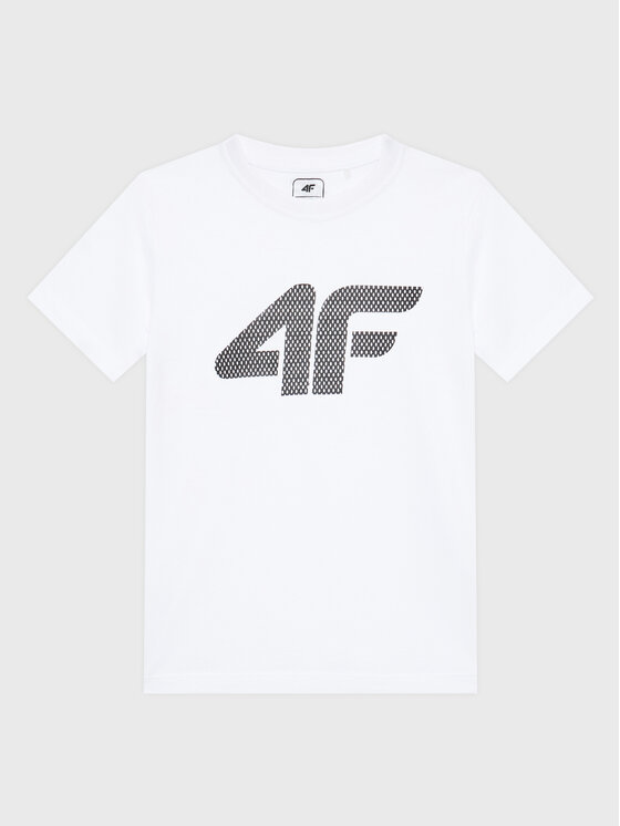 4F 4F Póló HJZ22-JTSM002 Fehér Regular Fit