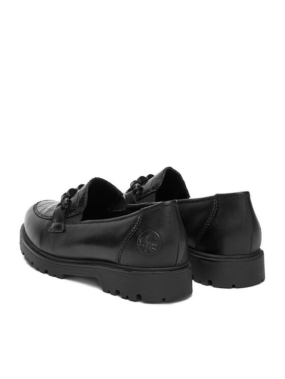 Rieker Loafersy Rieker 45561-01 Černá