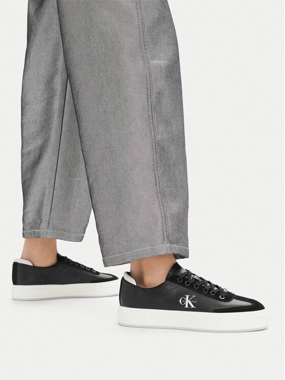 Calvin Klein Sneakersy Calvin Klein Basket Cups Lup Wt Lth Su HW0HW02984 Čierna