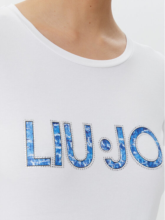 Liu Jo Beachwear Liu Jo Beachwear Marškinėliai VA5154 JS003 Balta Regular Fit