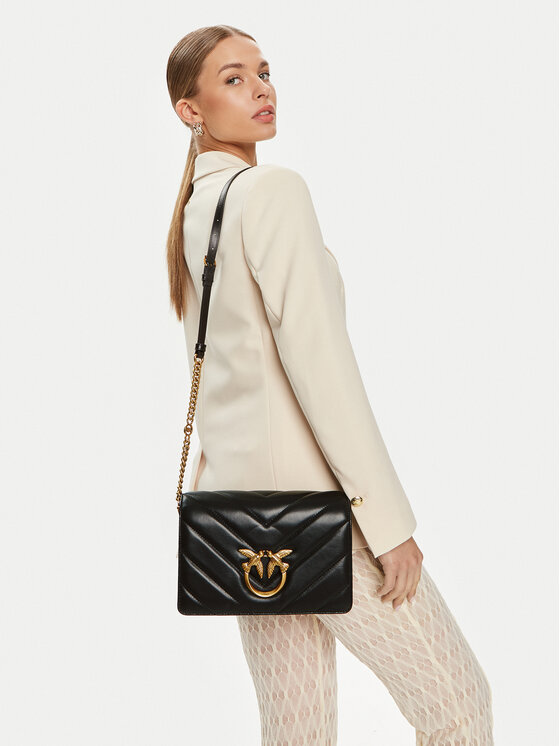 PINKO Ročna torba Pinko Love Click Classic AI 23-24 PLTT 100063 A136 Črna
