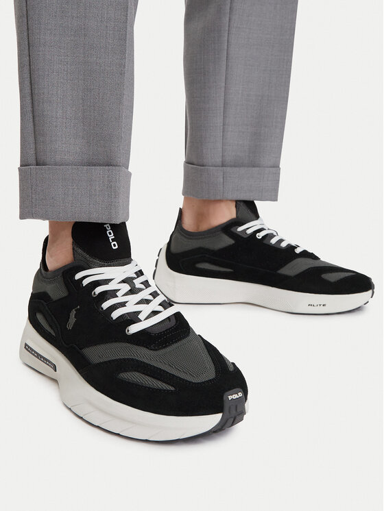 Polo Ralph Lauren Sneakersy Polo Ralph Lauren Boerum  809P07534005 Čierna