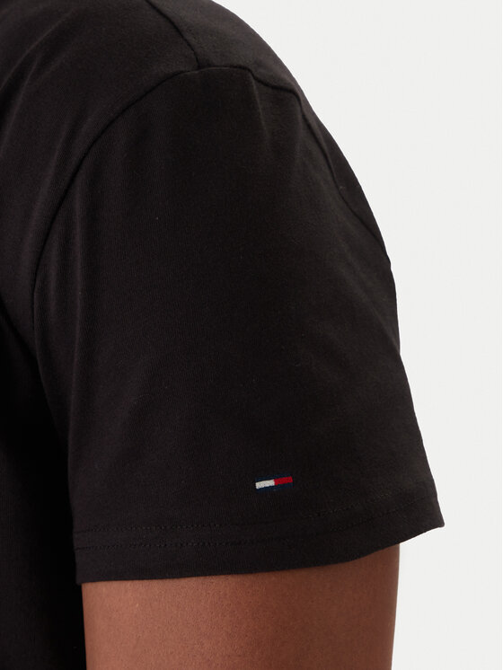 Tommy Jeans Tommy Jeans Camiseta Sign Spray DM0DM22319 Negro Regular Fit