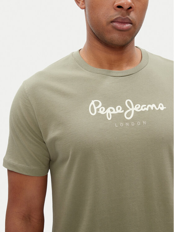 Pepe Jeans Pepe Jeans Футболка Eggo N PM508208 Зелений Regular Fit