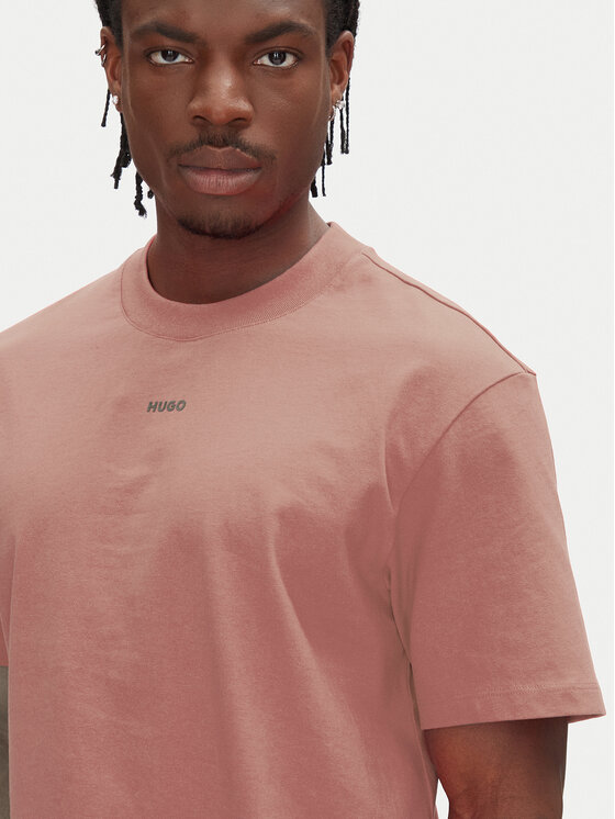 HUGO HUGO Футболка Dapolino 50488330 Рожевий Relaxed Fit