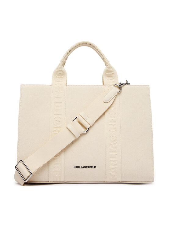 KARL LAGERFELD Kabelka KARL LAGERFELD B2W50090 Krémová