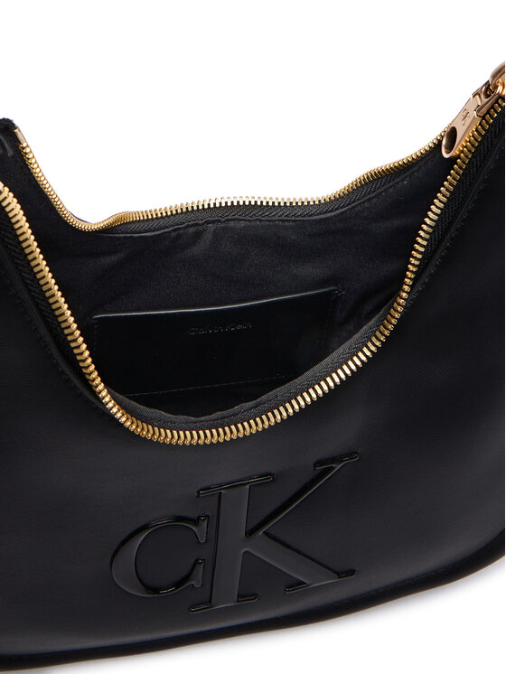 Calvin Klein Táska Calvin Klein Bold Ck Small Crescent LV04F3561G Fekete