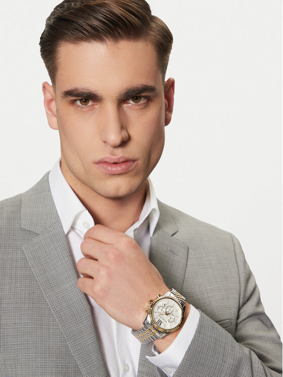 Michael Kors Zegarek Michael Kors Lexington MK8344 Srebrny