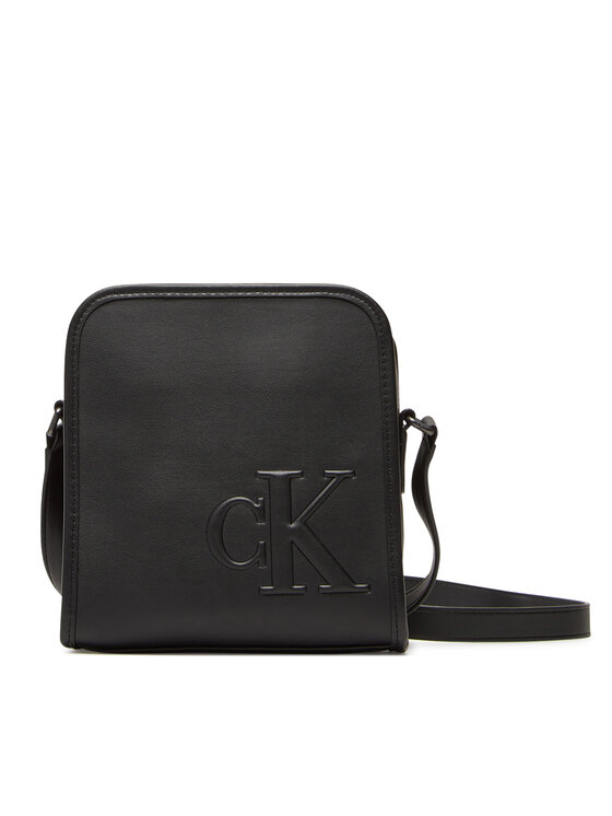 Calvin Klein Torbica za okrog pasu Calvin Klein Sculpted Impression Reporter 18 LV04G3157G Črna