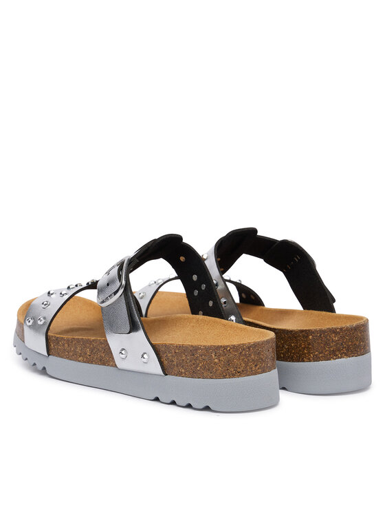 Scholl Шльопанці Scholl Luce T-Bat MF00694 Срібний