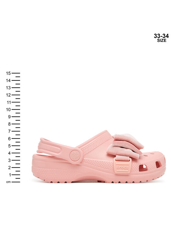 Crocs Παντόφλες Crocs Classic Bow Clog 211886 Ροζ