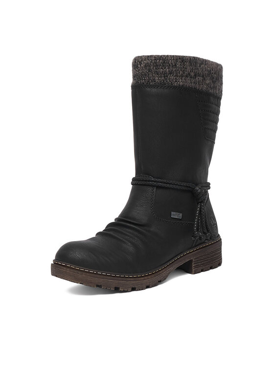 Rieker Čižmy Rieker CEO-Z4755-00 Čierna