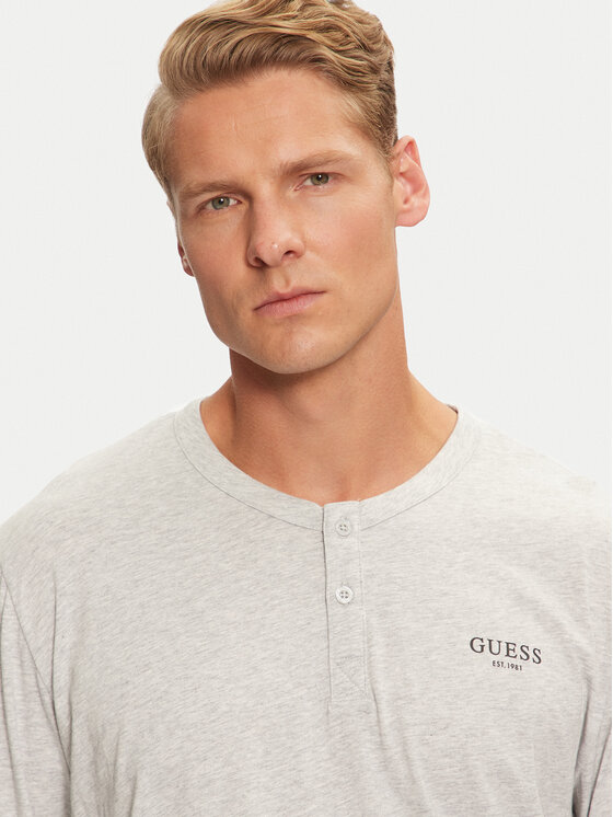 Guess Guess Camiseta de pijama U4YP30 KCAM1 Gris Regular Fit