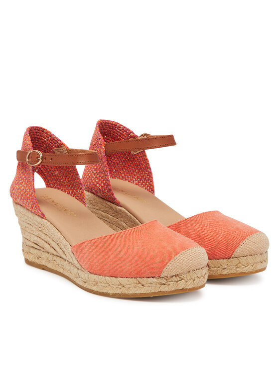 Genuins Еспадрильї Genuins Carina Canvas G106387 Оранжевий