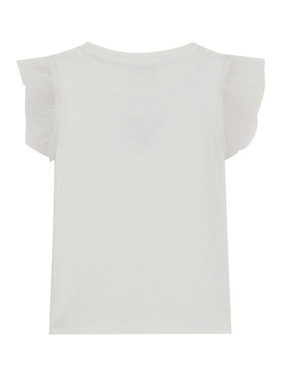 Guess Guess Camiseta K6RI12 KCU20 Blanco Regular Fit