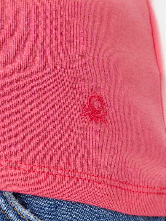 United Colors Of Benetton United Colors Of Benetton Marškinėliai 3GA2E4230 Rožinė Regular Fit