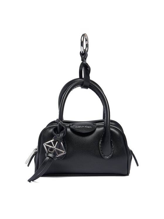 Calvin Klein Калъф за ключове Calvin Klein Emblem Trio Mini Bag Charm LV04F1315G Черен