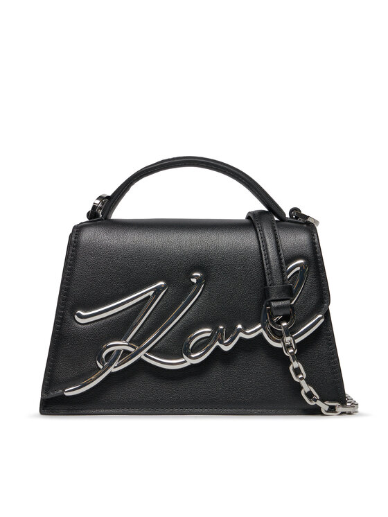 KARL LAGERFELD Ročna torba KARL LAGERFELD 240W3004 Črna
