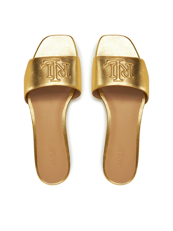 LAUREN RALPH LAUREN Klapki LAUREN RALPH LAUREN 802970531002 Złoty