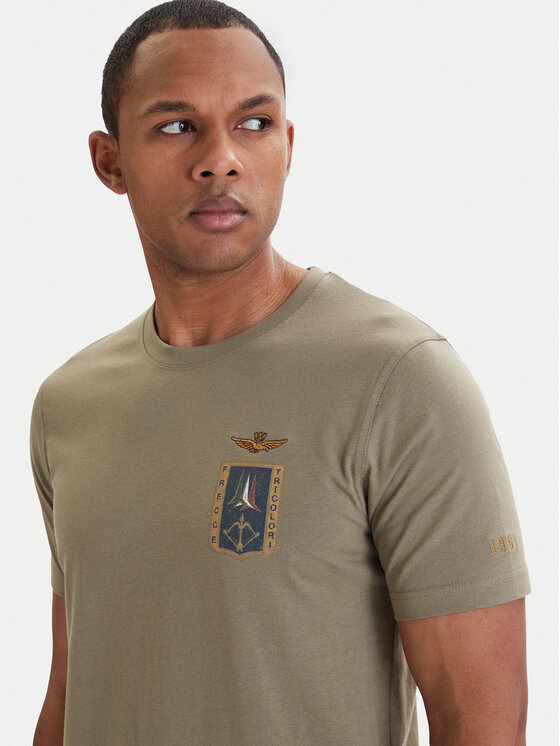 Aeronautica Militare Aeronautica Militare Camiseta 261TS2534UJ00641 Verde Regular Fit