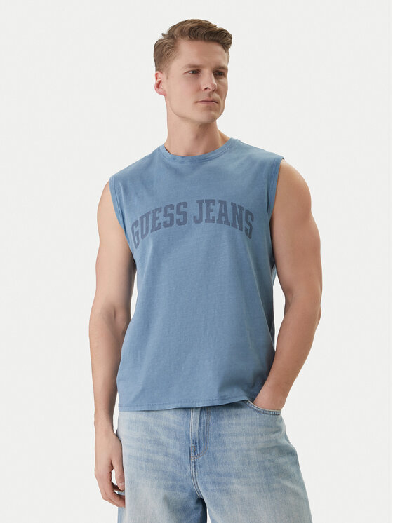 Guess Jeans Guess Jeans Tank top M6GPB2 K8FQ4 Plava Regular Fit