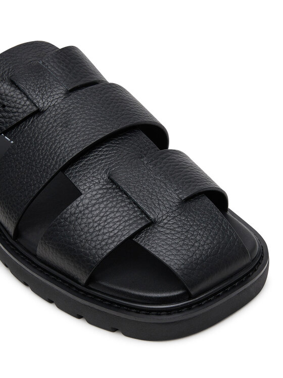 Calvin Klein Jeans Natikači Calvin Klein Jeans Sq Molded Sandal Fisherman YM0YM01220 Črna