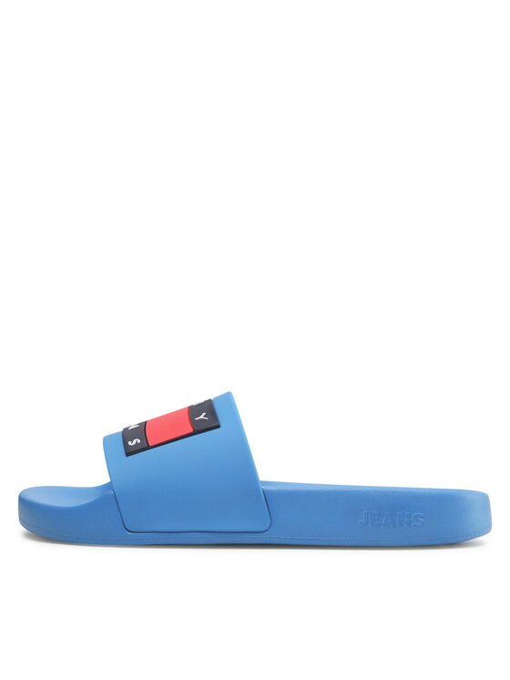 Tommy Jeans Klapki Tommy Jeans Flag Pool Sld Ess EN0EN02115 Niebieski