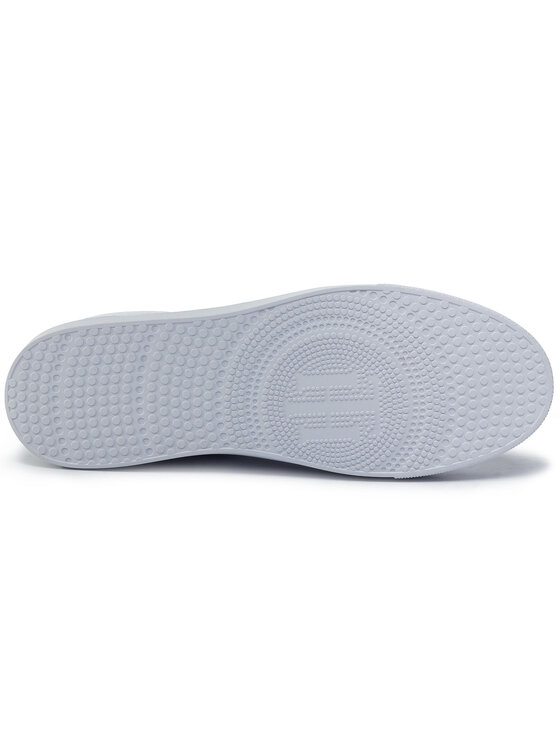Tommy Hilfiger Snīkeri Tommy Hilfiger Cristal Leather Slip On Sneaker FW0FW04513 Balts