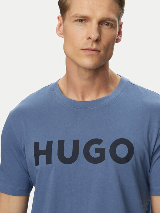 HUGO HUGO Majica Dulivio 50467556 Modra Regular Fit