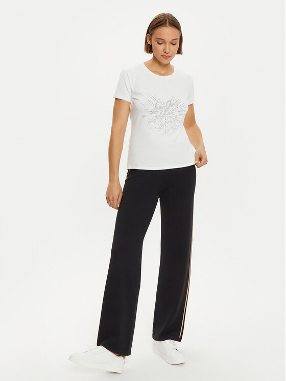 Liu Jo Sport Liu Jo Sport Marškinėliai TF4312 JS088 Balta Regular Fit
